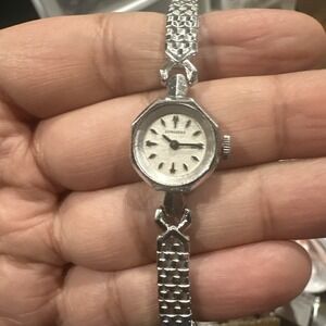 Working VTG Longines Ladies Watch 10K Gold Filled 16mm Manual Wind Fit 6.5 READ